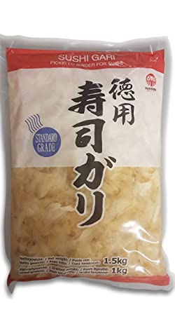Sushi Gari Weiß Pickled sushi ginger 10*1kg - Musashi Foods