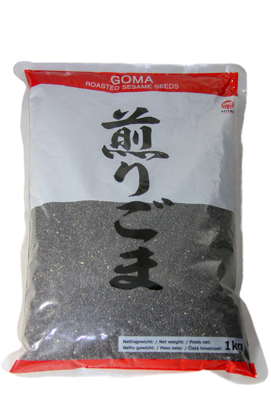 Roasted Black Sesame Iri Goma Kuro 12X1Kg - Musashi Foods