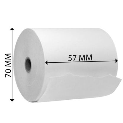 Deliveroo Till Rolls 57mm x 70mm- Box of 20 rolls - Musashi Foods