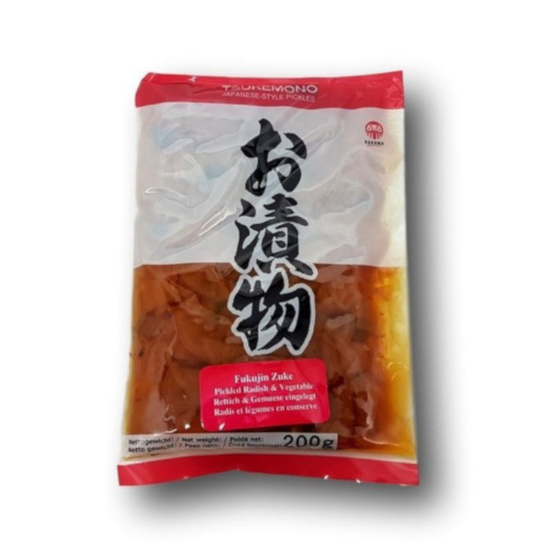 Fukujin Zuke Pickled cucumber and radish, Box 10*1kg - Musashi Foods